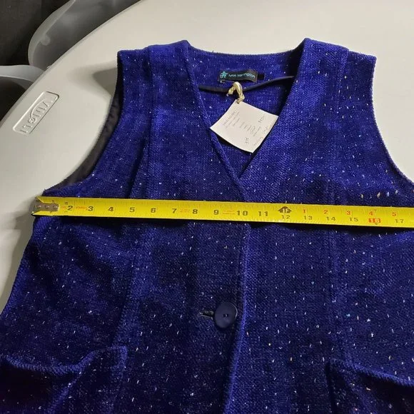 Lynn Yarrington Hand Woven Vest Sz Large NWT - Picture 7 of 14